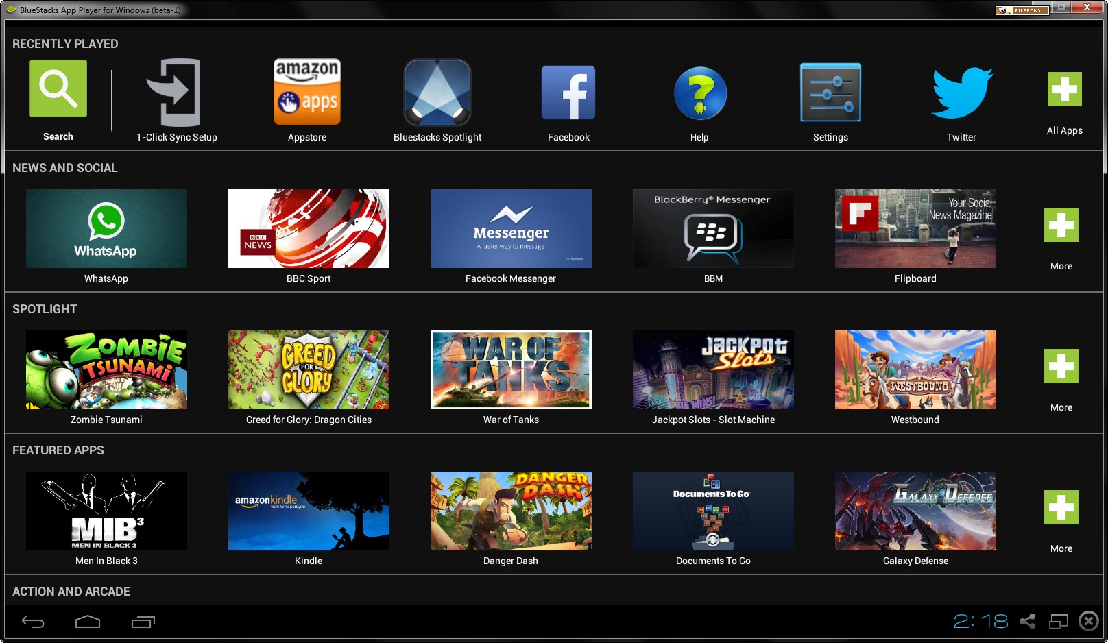 apps like bluestacks for windows 7