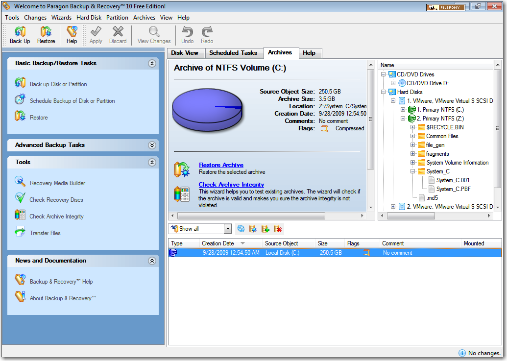 paragon software backup recovery 10